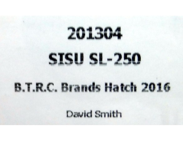 CAMION SISU SL 250 B.T.R.C BRANDS HATCH 2016 REF.201304 FLYSLOT