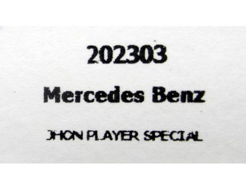 CAMION MERCEDES BENZ JHON PLAYER SPECIAL REF.202303 FLYSLOT