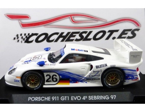 PORSCHE GT1 EVO  “4º Sebring 97” Blanco - “MOBIL 1” - Nº 26 REF.A51 FLY