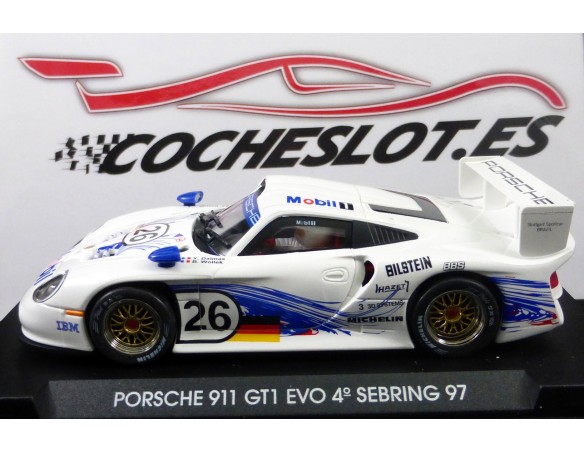 PORSCHE GT1 EVO  “4º Sebring 97” Blanco - “MOBIL 1” - Nº 26 REF.A51 FLY