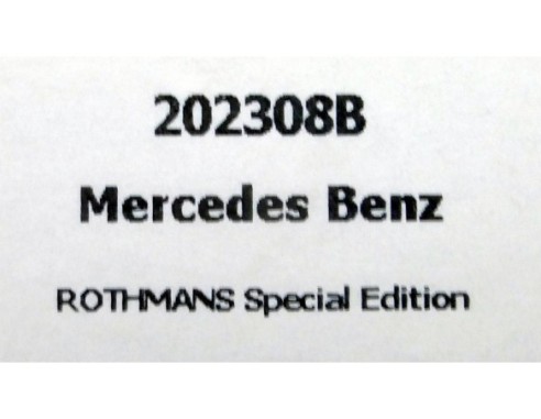CAMION MERCEDES BENZ ROTHMANS SPECIAL EDITION 90 UNIDADES REF.202308B FLYSLOT