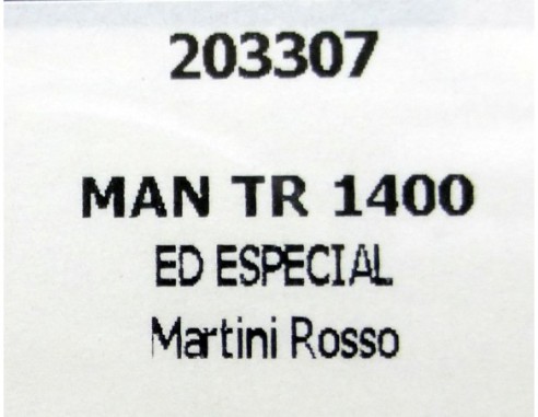 CAMION MAN TR 1400 ED.ESPECIAL MARTINI ROSSO REF.203307 FLYSLOT