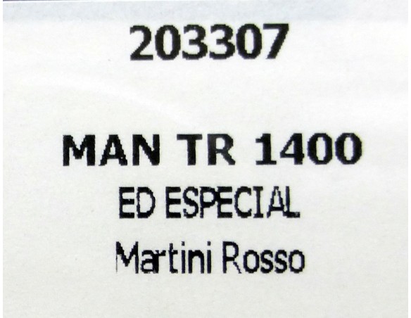 CAMION MAN TR 1400 ED.ESPECIAL MARTINI ROSSO REF.203307 FLYSLOT