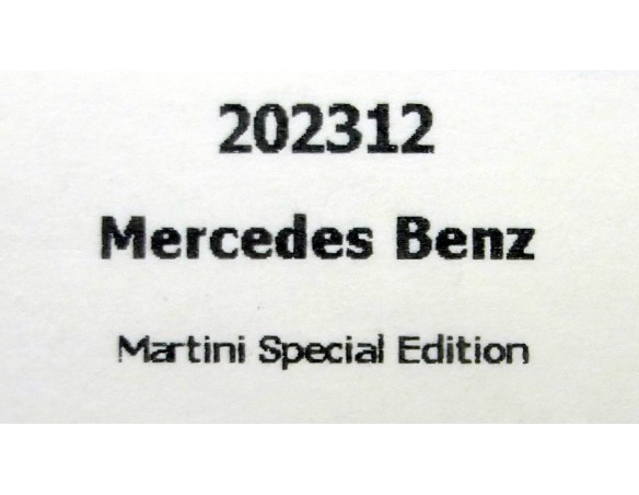 CAMION MERCEDES BENZ MARTINI SPECIAL EDITION REF.202312 FLYSLOT