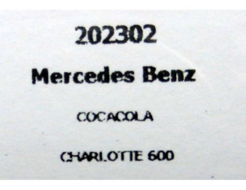 CAMION MERCEDES BENZ COCACOLA CHARLOTTE 600 ROJO CLARO REF.202302 FLYSLOT