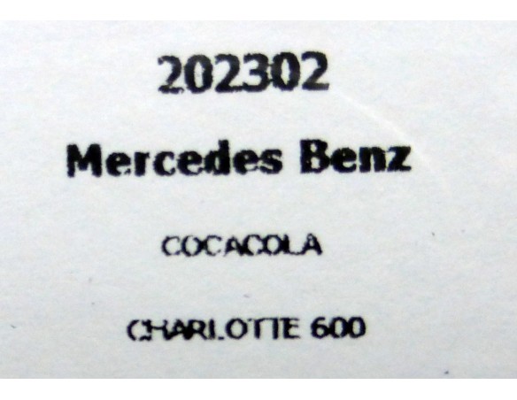 CAMION MERCEDES BENZ COCACOLA CHARLOTTE 600 ROJO CLARO REF.202302 FLYSLOT