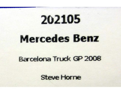 CAMION MERCEDES BENZ BARCELONA TRUCK GP 2008 REF.202105 FLYSLOT