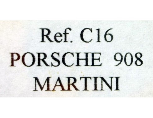 PORSCHE 908    “Zeltweg 70” BLANCO MARTINI REF.C16 FLY