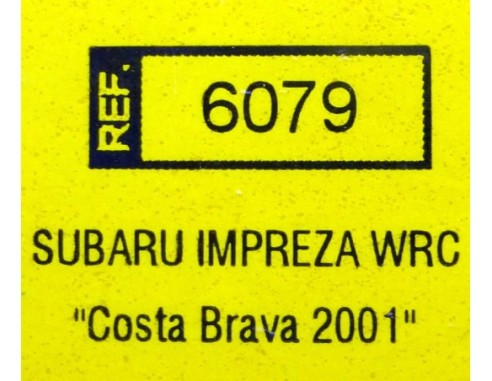 SUBARU IMPREZA WRC COSTA BRAVA 2001 REF.6079 TECNITOYS