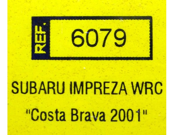 SUBARU IMPREZA WRC COSTA BRAVA 2001 REF.6079 TECNITOYS