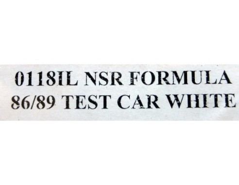 FORMULA NSR 86/89 BLANCO REF.0118IL NSR