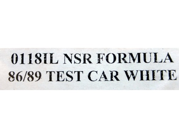 FORMULA NSR 86/89 BLANCO REF.0118IL NSR