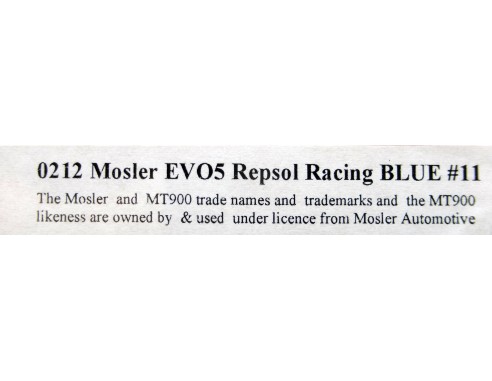 MOSLER EVO 5 REPSOL RACING BLUE Nº11 REF.0212 NSR