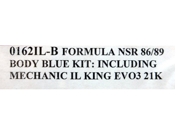 FORMULA 1 86/89 KIT AZUL PARA MONTAR REF.0162IL-B NSR