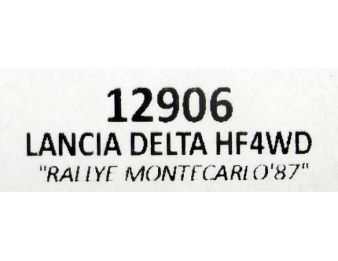 LANCIA DELTA HF 4WD RALLYE MONTECARLO 87 REF.12906 TEAMSLOT