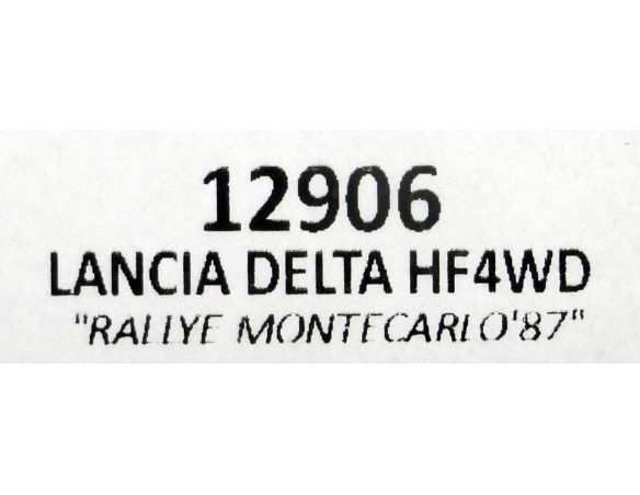 LANCIA DELTA HF 4WD RALLYE MONTECARLO 87 REF.12906 TEAMSLOT