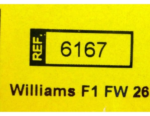 WILLIAMS F1 FW26 REF.6167 TECNITOYS
