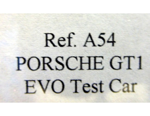 PORSCHE 911 GT1 EVO TEST CAR LE MANS 97  REF. A54 FLY