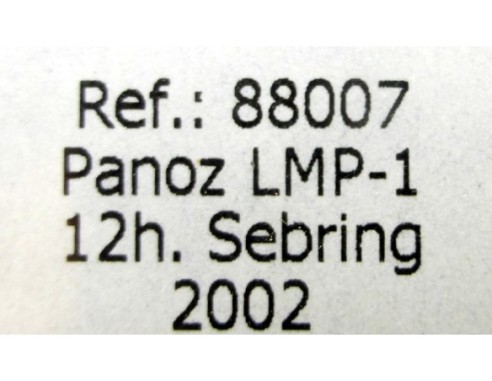 PANOZ LMP-1 12 H. SEBRING 2002 REF.88007 FLY