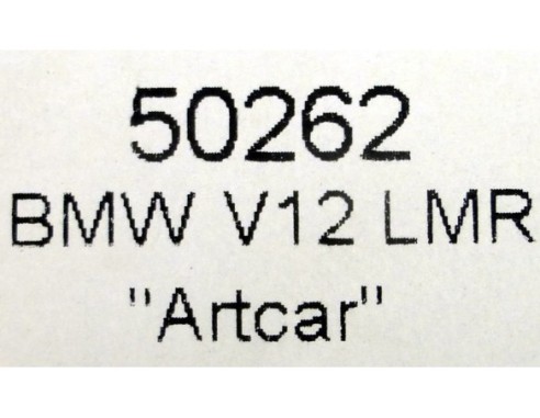 BMW V12 LMR ARTCAR REF.50262 NINCO