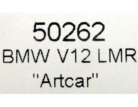 BMW V12 LMR ARTCAR REF.50262 NINCO