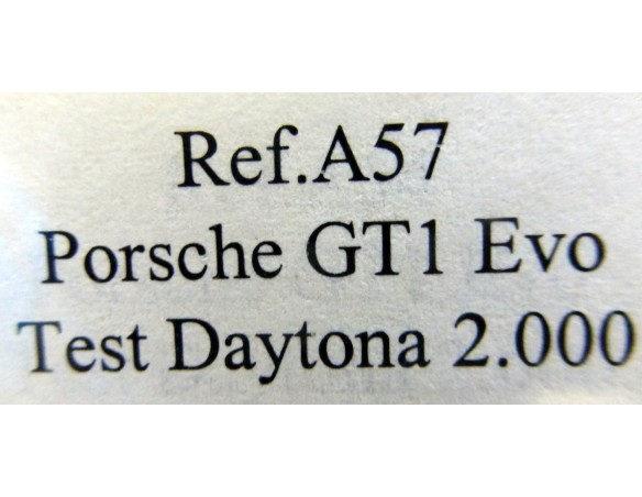 PORSCHE GT1 EVO “Daytona 2000” PLATA REF.A57 FLY