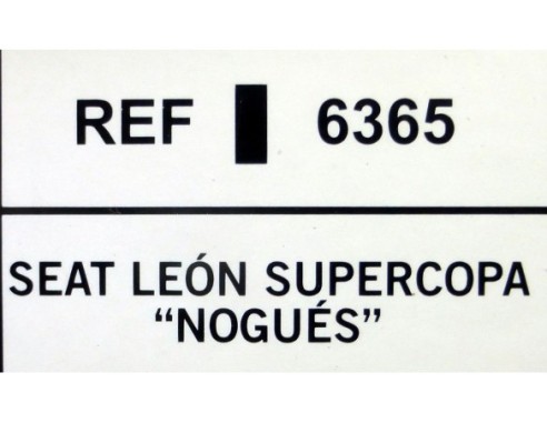 SEAT LEÓN SUPERCOPA NOGUÉS REF.6365 TECNITOYS