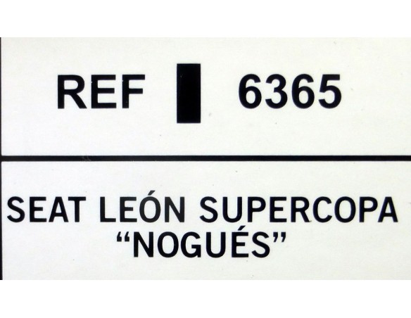 SEAT LEÓN SUPERCOPA NOGUÉS REF.6365 TECNITOYS