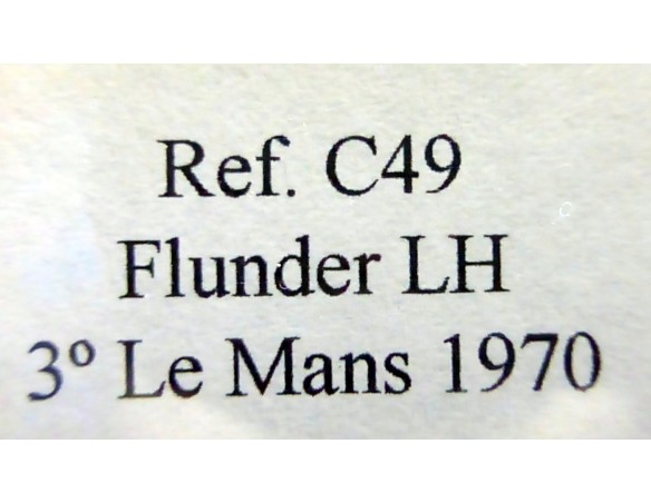 PORSCHE 908 FLUN. “Le Mans 70” BLANCO MARTINI REF.C49 FLY