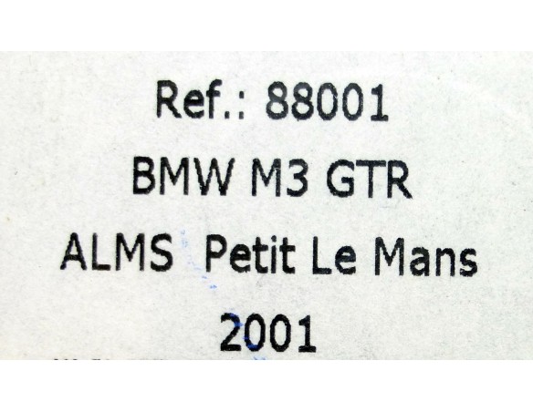BMW M3 GTR ALMS PETIT LE MANS 2001 REF.88001 FLY