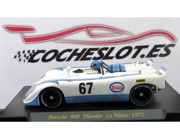 PORSCHE 908 FLUN. “Le Mans 72” BLANCO RAYAS AZULES REF.C43 FLY