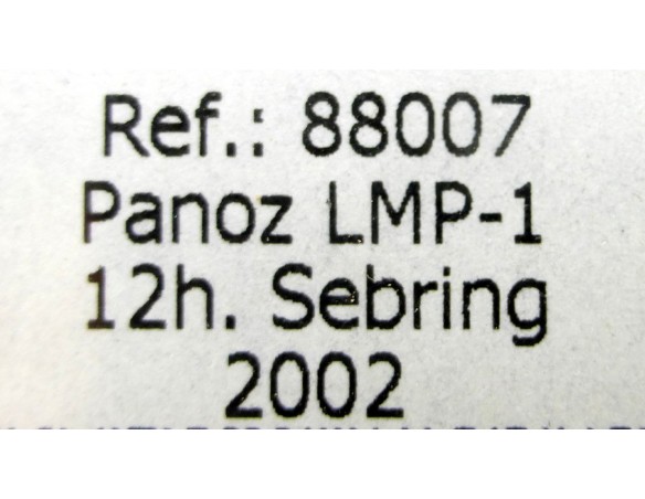 PANOZ LMP-1 12h SEBRING 2002 REF.88007 FLY