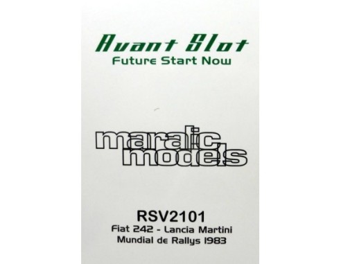 FIAT 242 LANCIA MARTINI MUNDIAL DE RALLYS 1983 REF.RSV2101 AVANT SLOT/MARALIC MODELS
