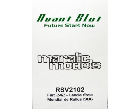 FIAT 242 LANCIA ESSO MUNDIAL DE RALLYS 1986 REF.RSV2102 AVANT SLOT/MARALIC MODELS