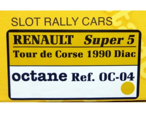 RENAULT SUPER 5 TOUR DE CORSE 1990 DIAC REF,OC-04 OCTANE
