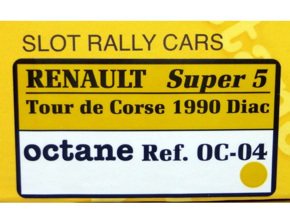 RENAULT SUPER 5 TOUR DE CORSE 1990 DIAC REF,OC-04 OCTANE
