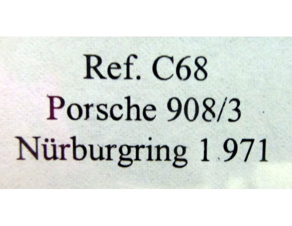 PORSCHE 908/3 2º nurburgring 1971 AZUL REF.C68 FLY