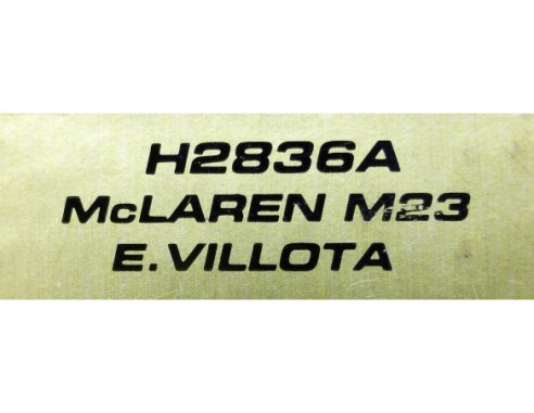 Mc LAREN M23 E.VILLOTA REF.H2836A SUPERSLOT