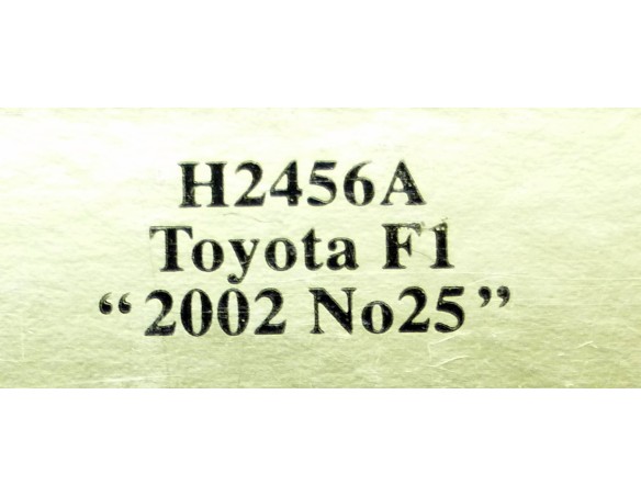 TOYOTA F1 2002 Nº25 REF.H2456A SUPERSLOT