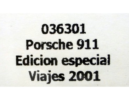PORSCHE 911 ED.ESPECIAL VIAJES 2001 REF.036301 FLY