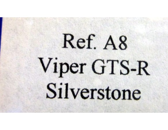 DODGE VIPER GTS-R “Silverston 99” AMARILLO REF.A8 FLY