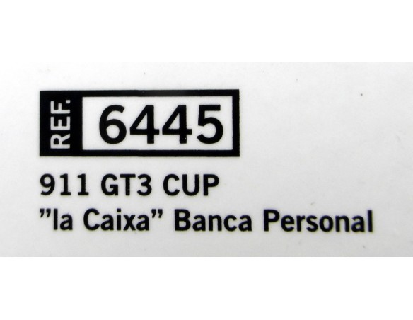 PORSCHE 911 GT3 CUP LA CAIXA REF.6445 TECNITOYS