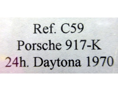 PORSCHE 917 K “Daytona 70” BLANCO RAYAS ROJAS REF.C59 FLY