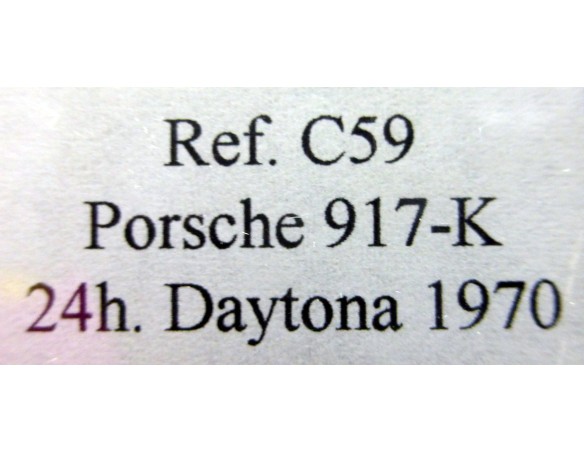 PORSCHE 917 K “Daytona 70” BLANCO RAYAS ROJAS REF.C59 FLY