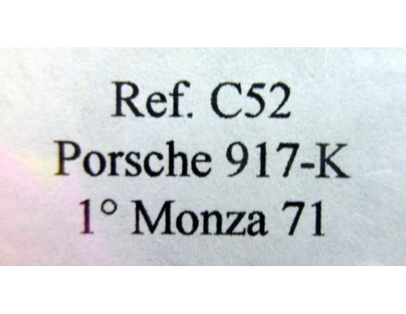 PORSCHE 917 K “Monza 91” AZUL”GULF” REF.C52 FLY