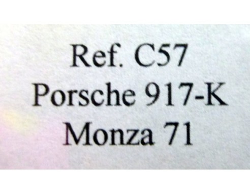 PORSCHE 917 K “Monza 71 GRIS MARTINI REF.C57 FLY