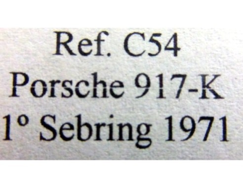 PORSCHE 917 K “Sebring 71” GRIS MARTINI REF.C54 FLY