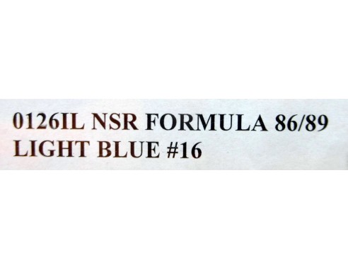 FORMULA 1 86/89 LIGHT BLUE Nº16 RE.0126IL NSR