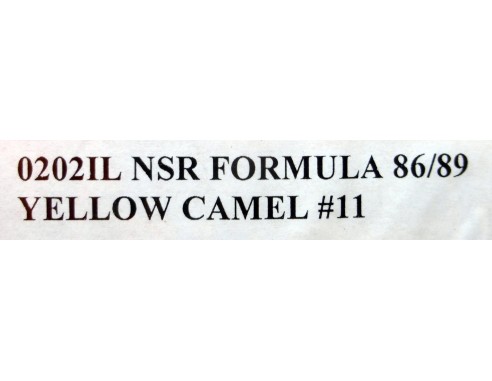 FORMULA 86/89 YELLOW CAMEL Nº1 REF.0202IL NSR