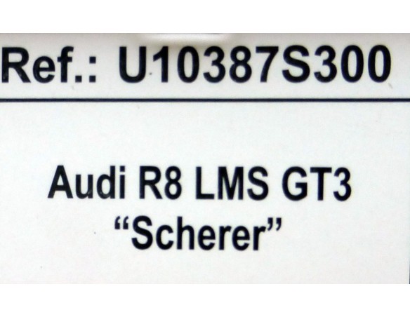 AUDI R8 LMS GT3 “SCHERER” REF.U10387S300 SCX